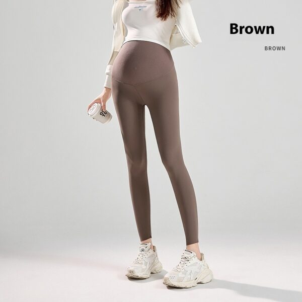 Pregnant Women Outwear Winter Wear Seamless Belly Support Sanding Yoga Pants - Image 8