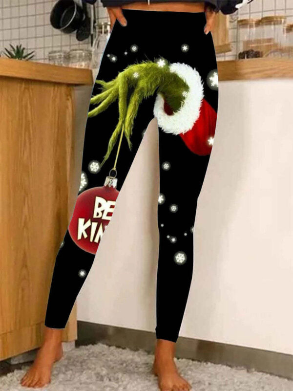 Women's Casual Tight High Waist Stretch 3D Digital Printing Leggings - Image 8