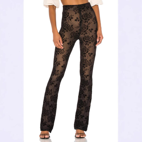 Tight High Waist Trousers Party Fashion Women's Wear - Image 5