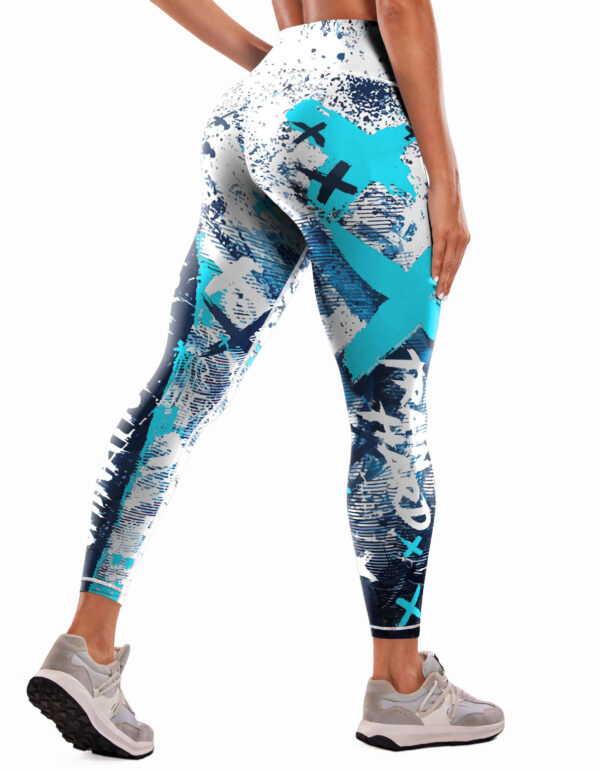 New Printed Sports Fitness High Waist Tight Yoga Pants - Image 2