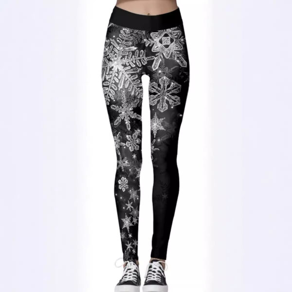 Women's Trousers Thin Elastic Christmas Theme 3D Digital Printing - Image 4