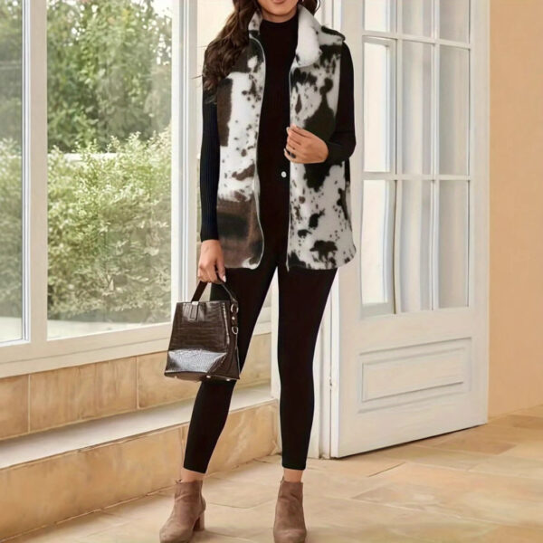 Women's Cardigan Sleeveless Warm Jacket - Image 3
