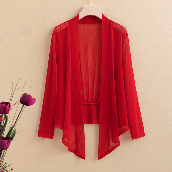 Lace-up Two-way Cardigan Temperament Stretch Coat - Image 10