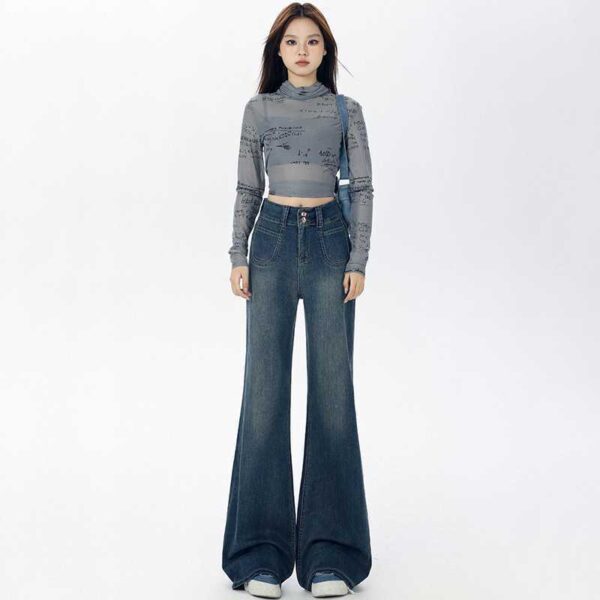 American Retro Loose Straight Wide Leg Jeans - Image 2