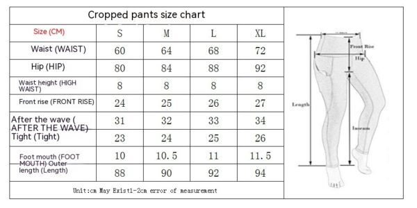 Women's Contrast Color Fit Stitching Sports Yoga Ninth Pants - Image 8