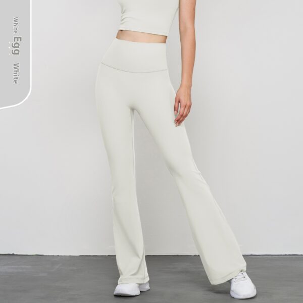 Nude Feel Wide Leg Skinny Yoga Pants High Waist Non-embarrassing Line Sports Trousers - Image 8