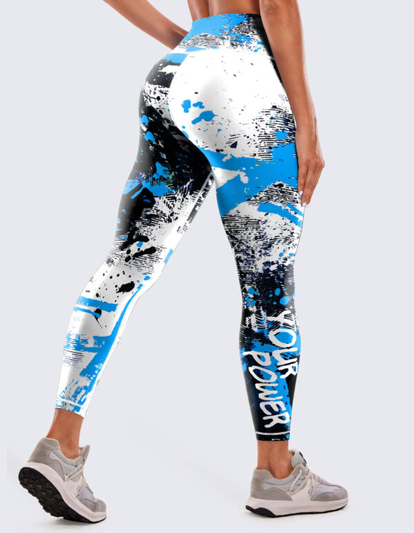 New Printed Sports Fitness High Waist Tight Yoga Pants - Image 8