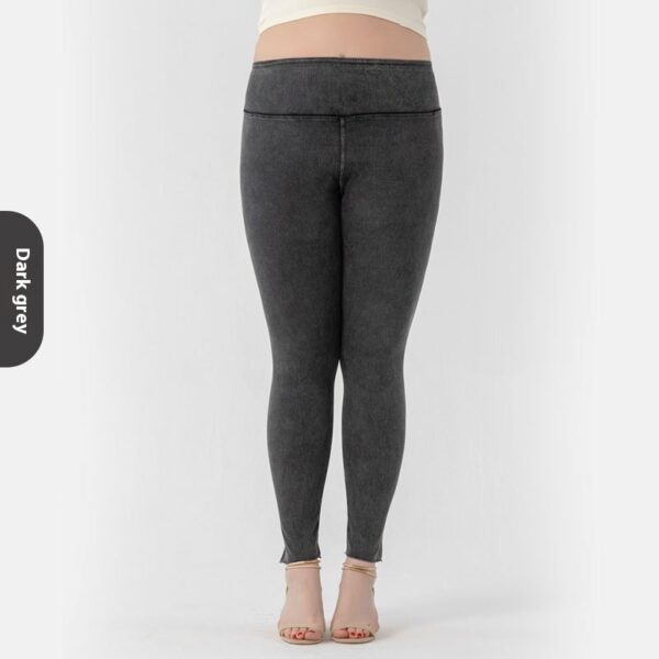 New Plus Size High Waist Slimming Hip Raise Stretch Casual Pants - Image 2