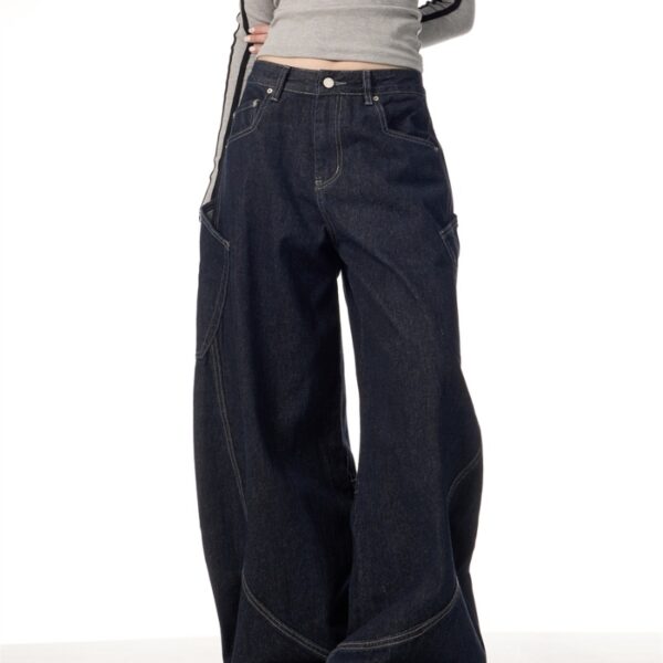 American Retro Large Pocket Machete Jeans - Image 2